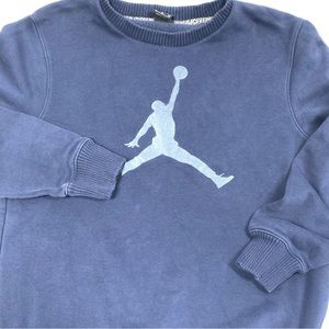 Nike Jordan Jumpman Crewneck Sweatshirt Navy Blue Medium